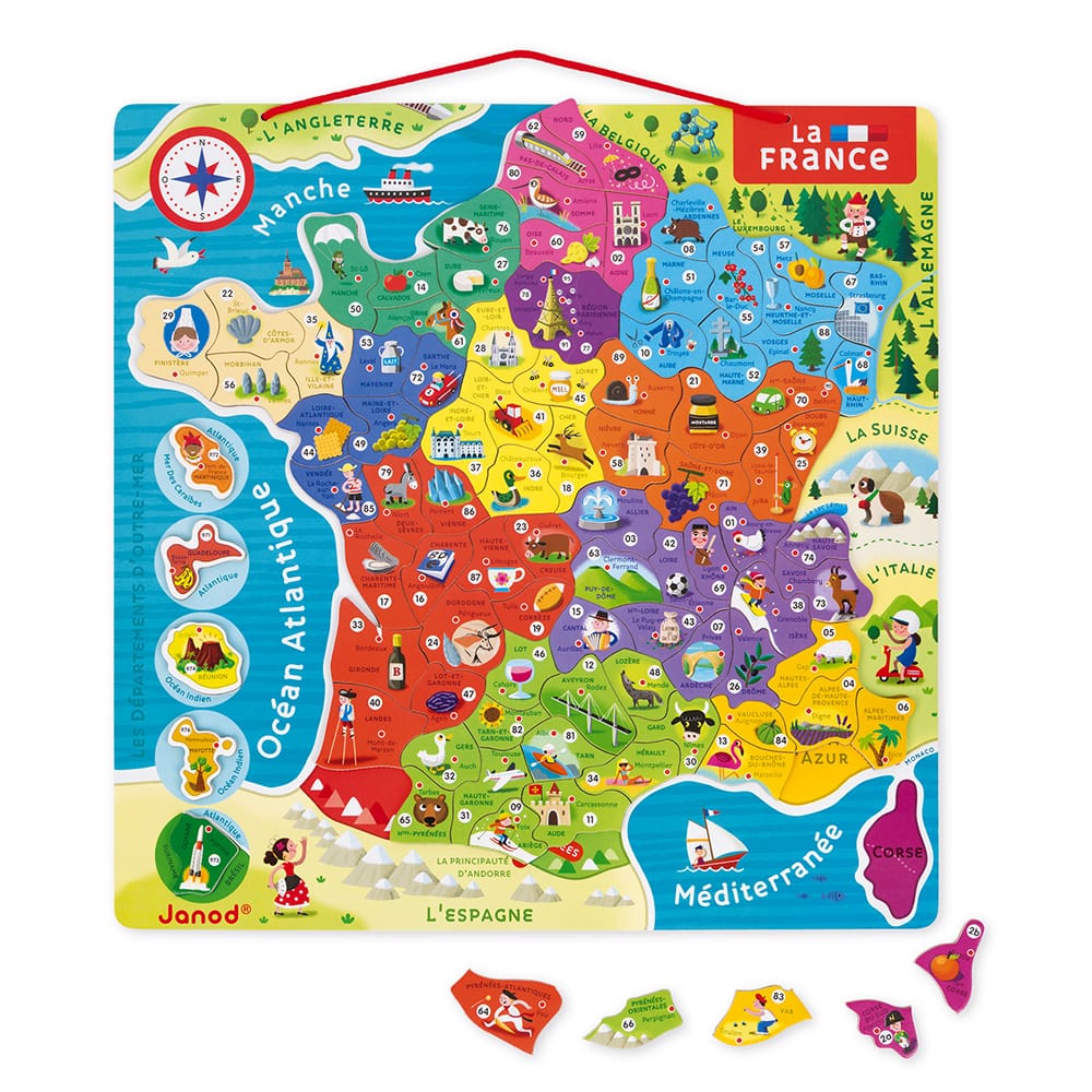 PUZZLE FRANCE MAGNETIQUE