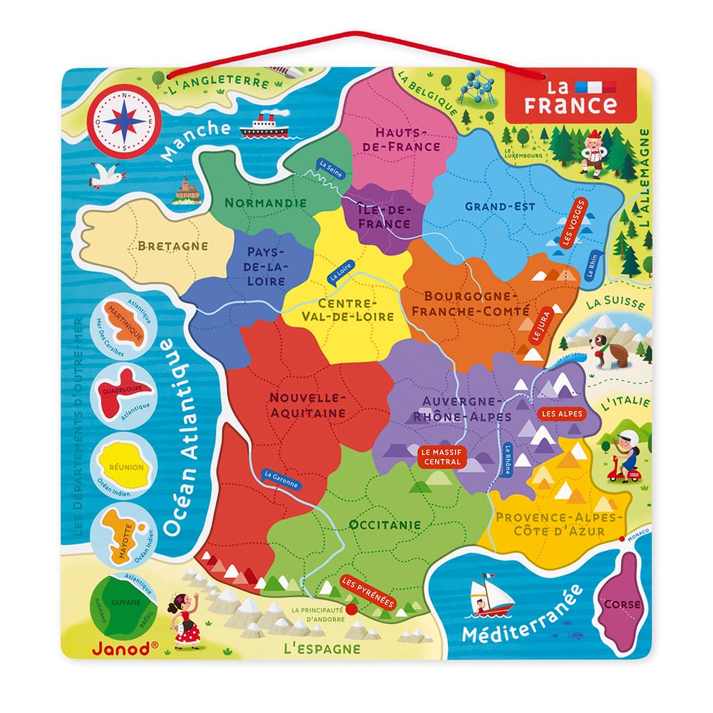 PUZZLE FRANCE MAGNETIQUE
