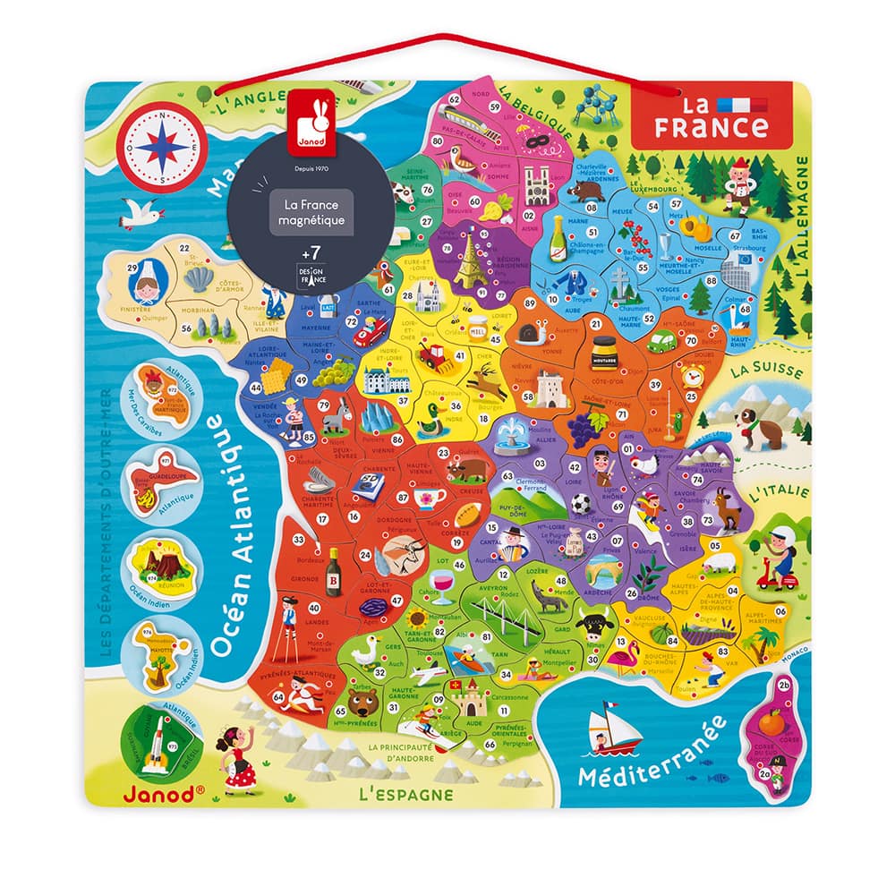 PUZZLE FRANCE MAGNETIQUE