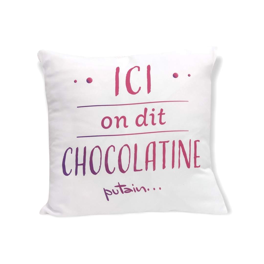 COUSSIN SATINÉ - Ici on dit chocolatine