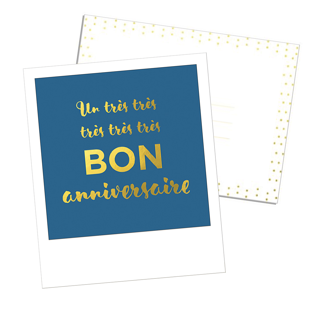 carte postale très bon anniversaire