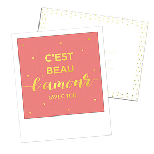 carte postale c'est beau l'amour