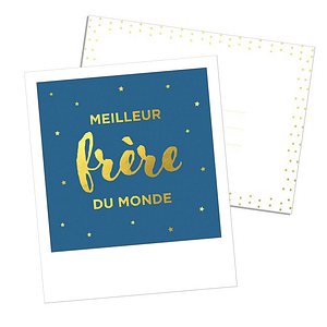 carte postale meilleur frère du monde