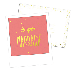 carte postale super marraine