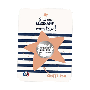 CARTE À GRATTER - Tu es une Super Maîtresse