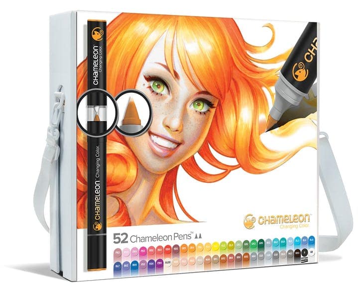 CHAMELEON Coffret Super Deluxe - 52 marqueurs encre alcool