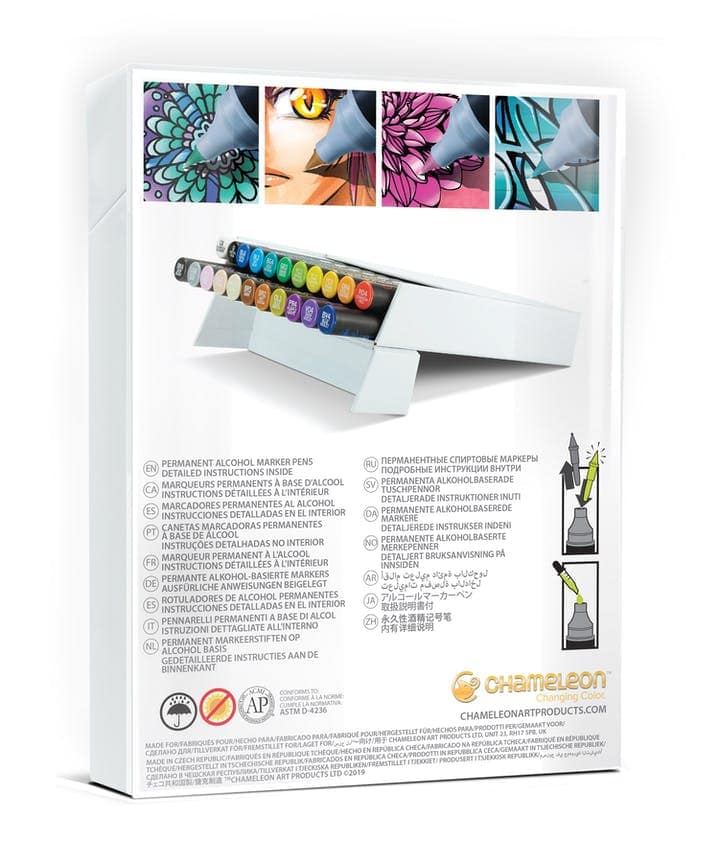CHAMELEON Coffret Deluxe - 22 marqueurs encre alcool – Image 2